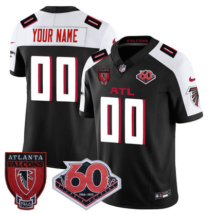 Custom Gender/Name Atlanta Falcons 60th Season Vapor Limited Jersey - All Stitched