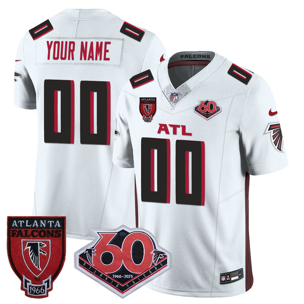 Custom Gender/Name Atlanta Falcons 60th Season Vapor Limited Jersey - All Stitched