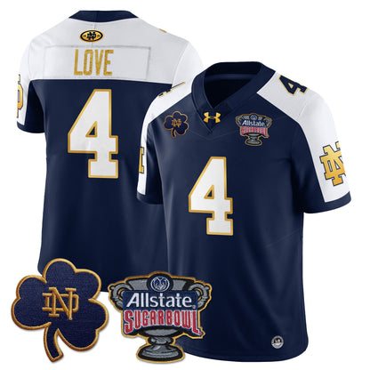 Notre Dame Fighting Irish Allstate Sugar Bowl Jersey - All Stitched