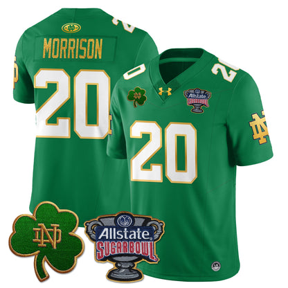 Notre Dame Fighting Irish Allstate Sugar Bowl Jersey - All Stitched