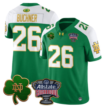 Notre Dame Fighting Irish Allstate Sugar Bowl Jersey - All Stitched