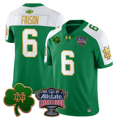 Notre Dame Fighting Irish Allstate Sugar Bowl Jersey - All Stitched