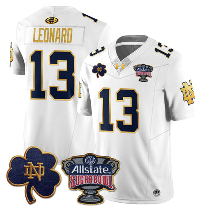 Notre Dame Fighting Irish Allstate Sugar Bowl Jersey - All Stitched