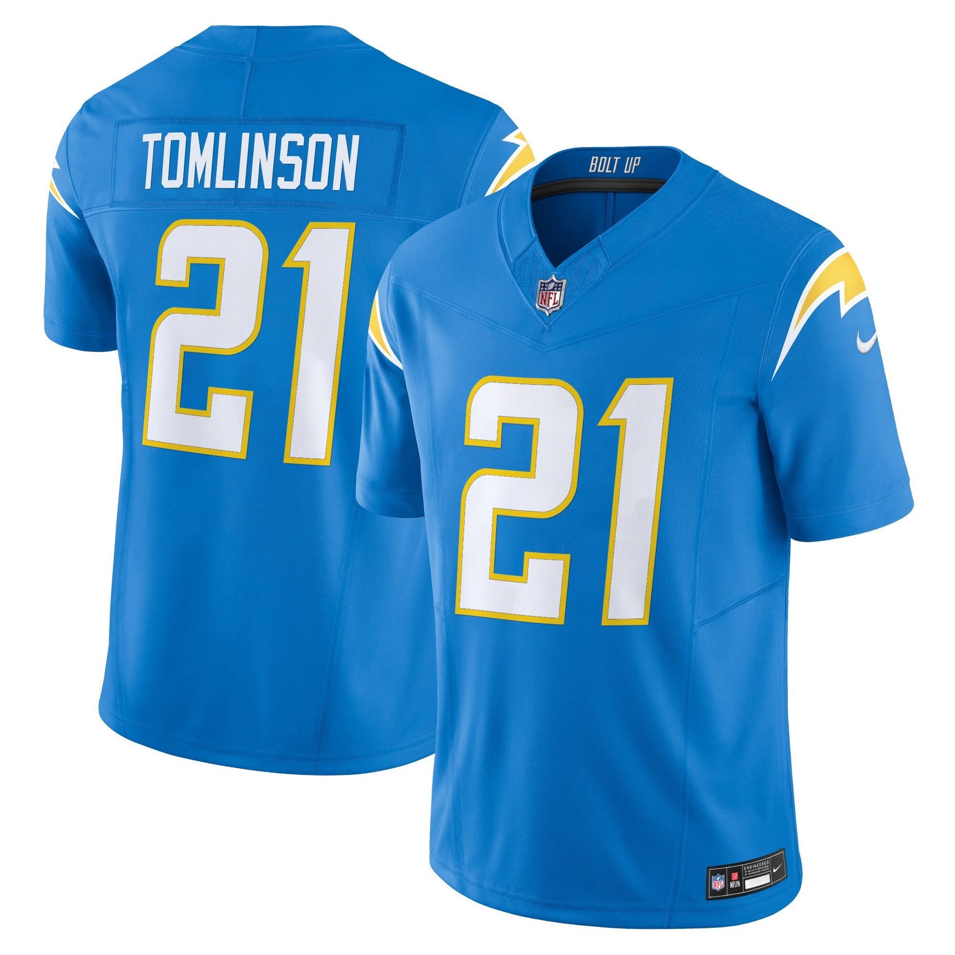 Men's Los Angeles Chargers 2025 Alternate Charger Power Vapor Limited Jersey - All Stitched