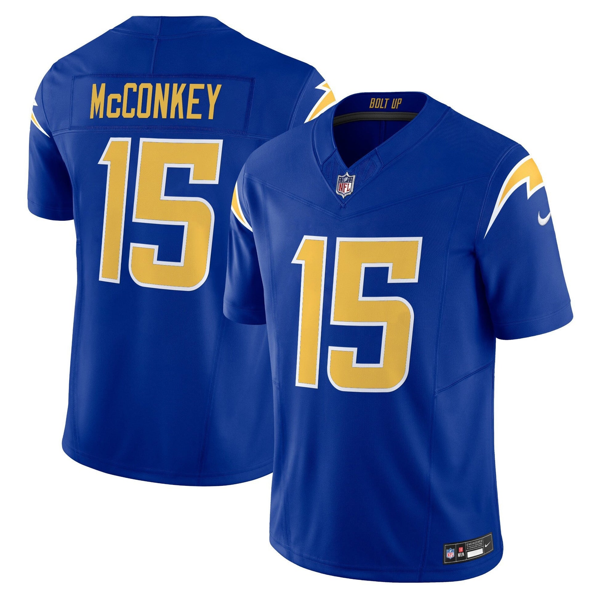 Men's Los Angeles Chargers 2025 Alternate Charger Power Vapor Limited Jersey - All Stitched