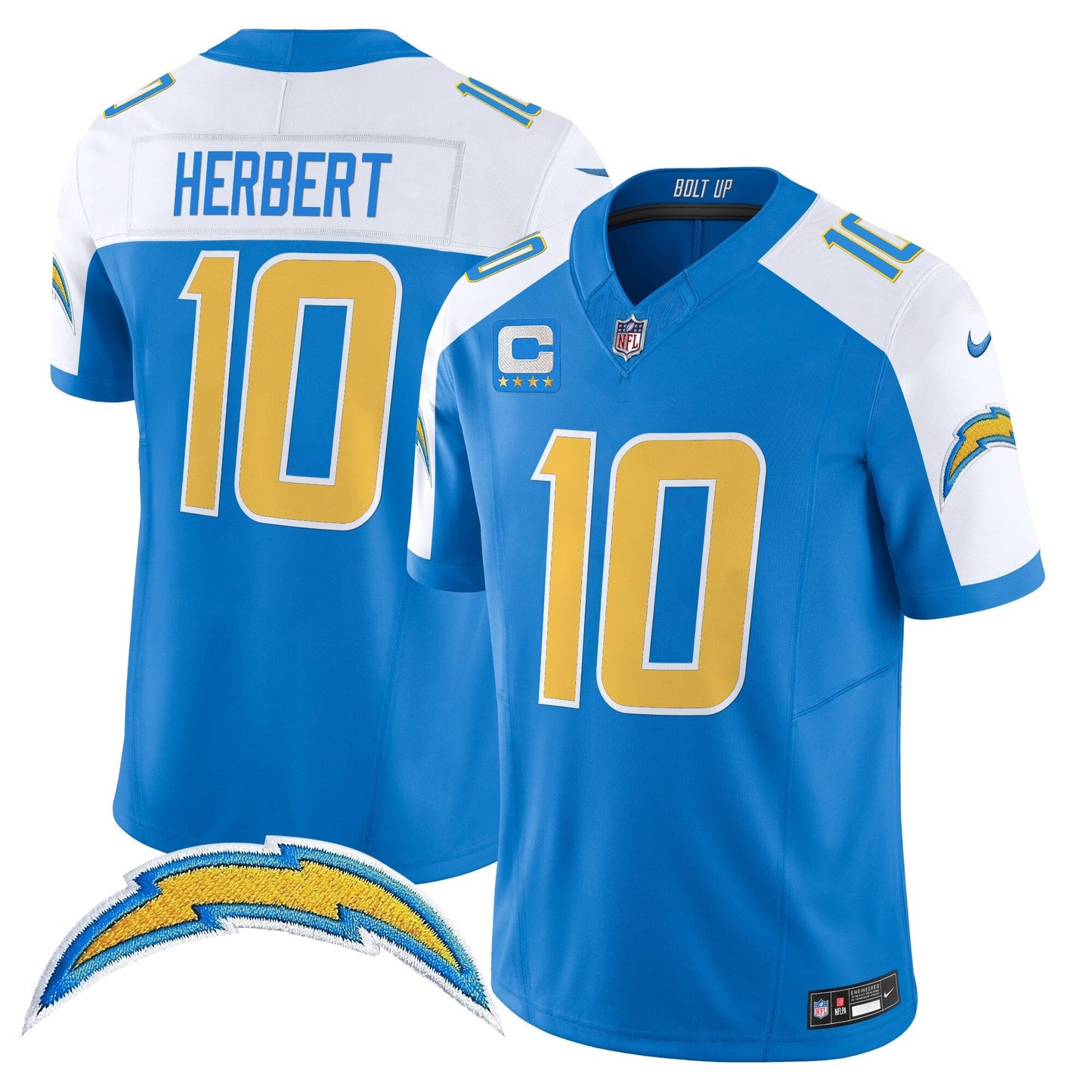 Men's Los Angeles Chargers 2025 Alternate Charger Power Vapor Limited Jersey - All Stitched