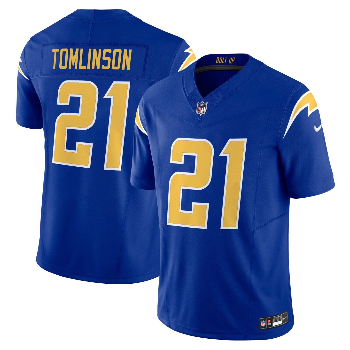 Men's Los Angeles Chargers 2025 Alternate Charger Power Vapor Limited Jersey - All Stitched