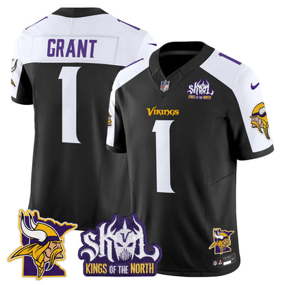 Men's Minnesota Vikings Kings Of The North Patch Vapor Limited Jersey V3 - All Stitched