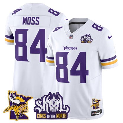 Men's Minnesota Vikings Kings Of The North Patch Vapor Limited Jersey V3 - All Stitched
