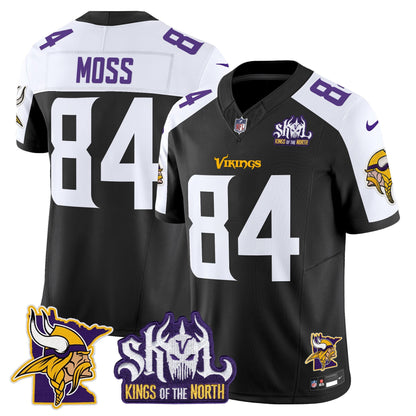 Men's Minnesota Vikings Kings Of The North Patch Vapor Limited Jersey V3 - All Stitched