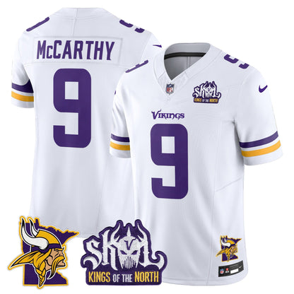 Men's Minnesota Vikings Kings Of The North Patch Vapor Limited Jersey V3 - All Stitched