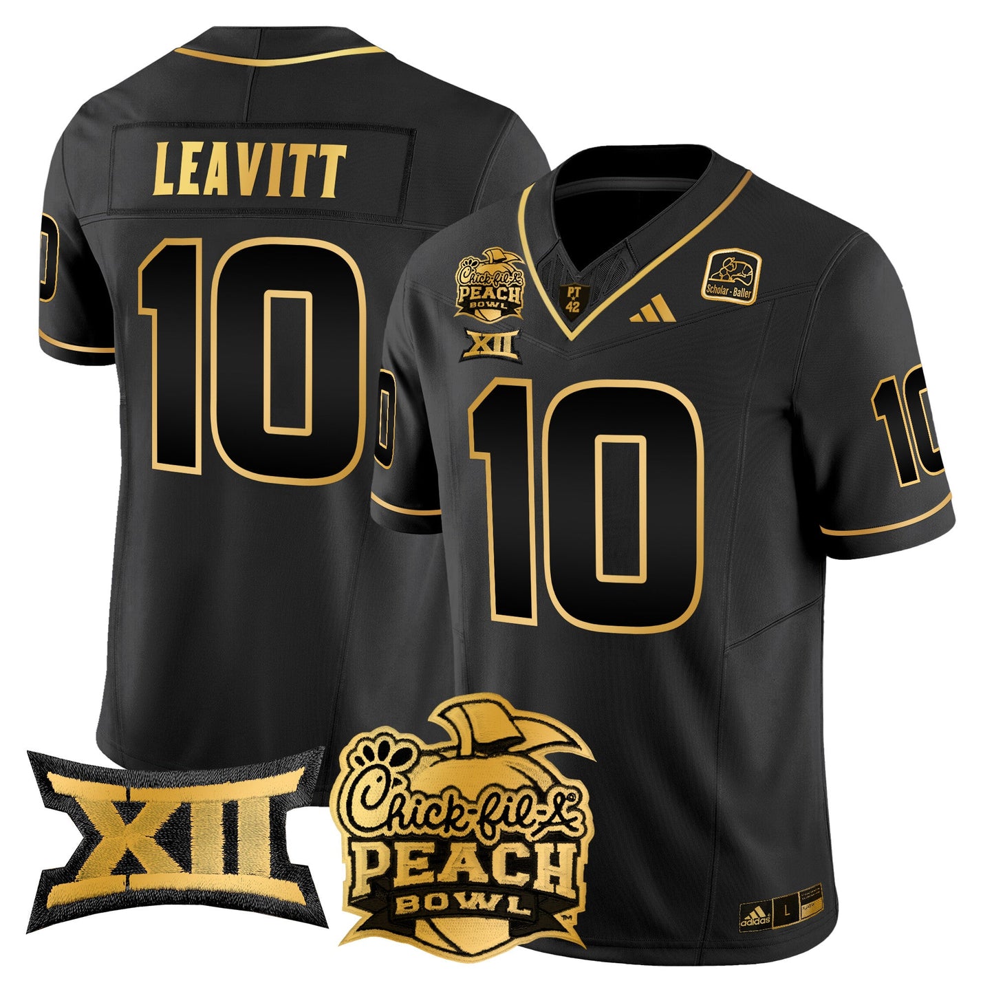 Arizona State Sun Devils 2025 Peach Bowl Gold Vapor Limited Jersey - All Stitched