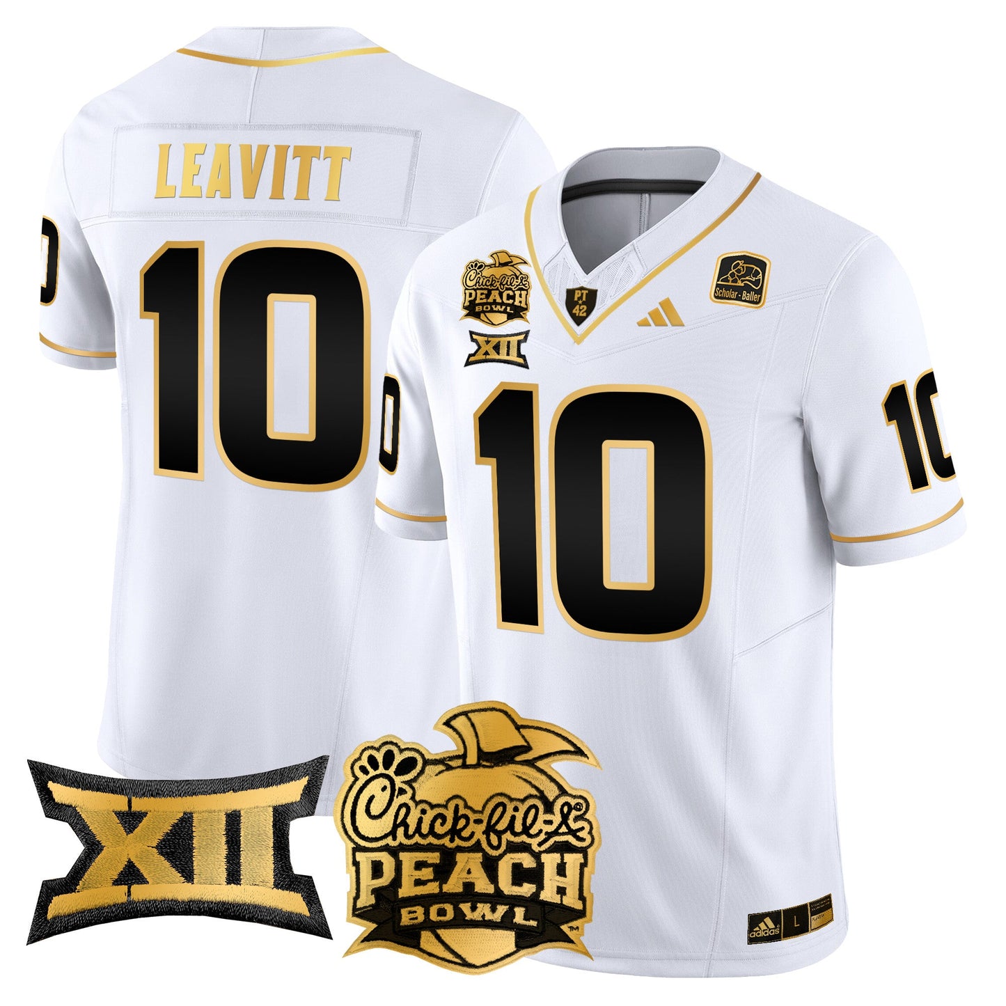 Arizona State Sun Devils 2025 Peach Bowl Gold Vapor Limited Jersey - All Stitched