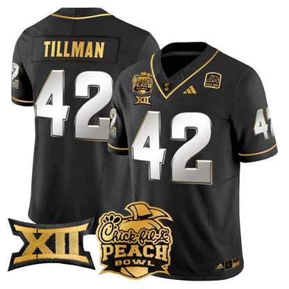 Arizona State Sun Devils 2025 Peach Bowl Gold Vapor Limited Jersey - All Stitched