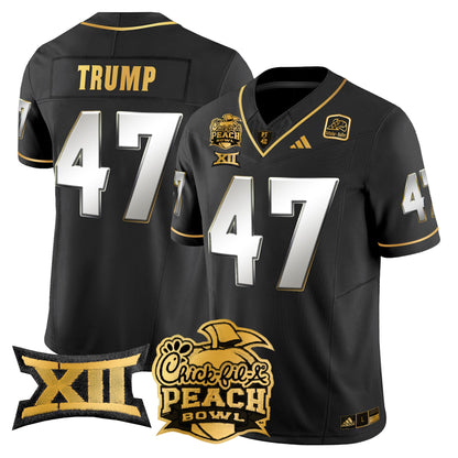 Arizona State Sun Devils 2025 Peach Bowl Gold Vapor Limited Jersey - All Stitched