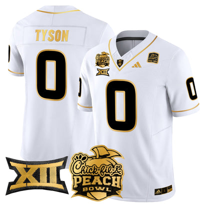 Arizona State Sun Devils 2025 Peach Bowl Gold Vapor Limited Jersey - All Stitched