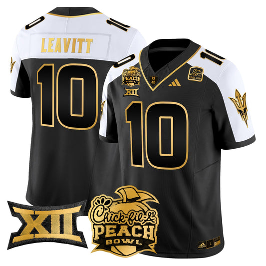 Arizona State Sun Devils 2025 Peach Bowl Gold Vapor Limited Jersey - All Stitched