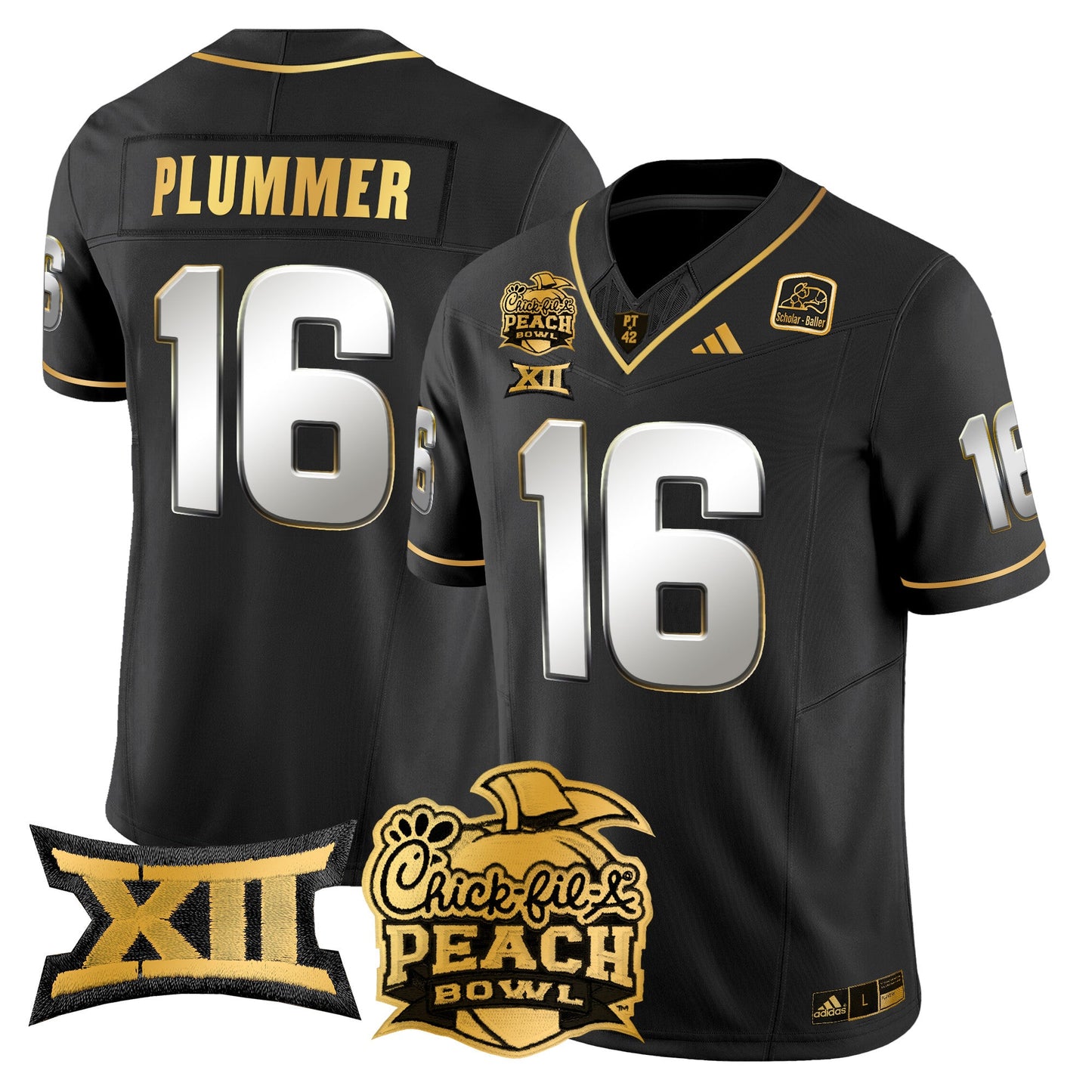 Arizona State Sun Devils 2025 Peach Bowl Gold Vapor Limited Jersey - All Stitched