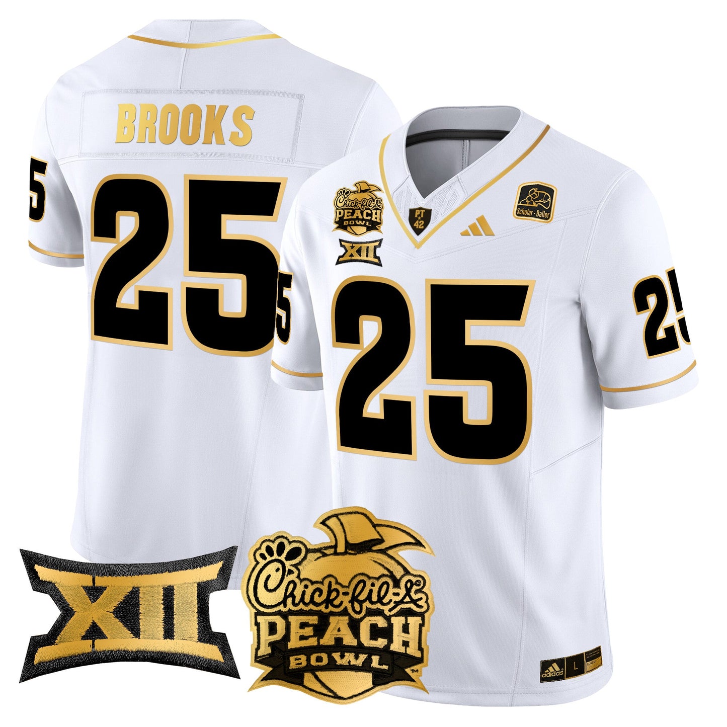 Arizona State Sun Devils 2025 Peach Bowl Gold Vapor Limited Jersey - All Stitched