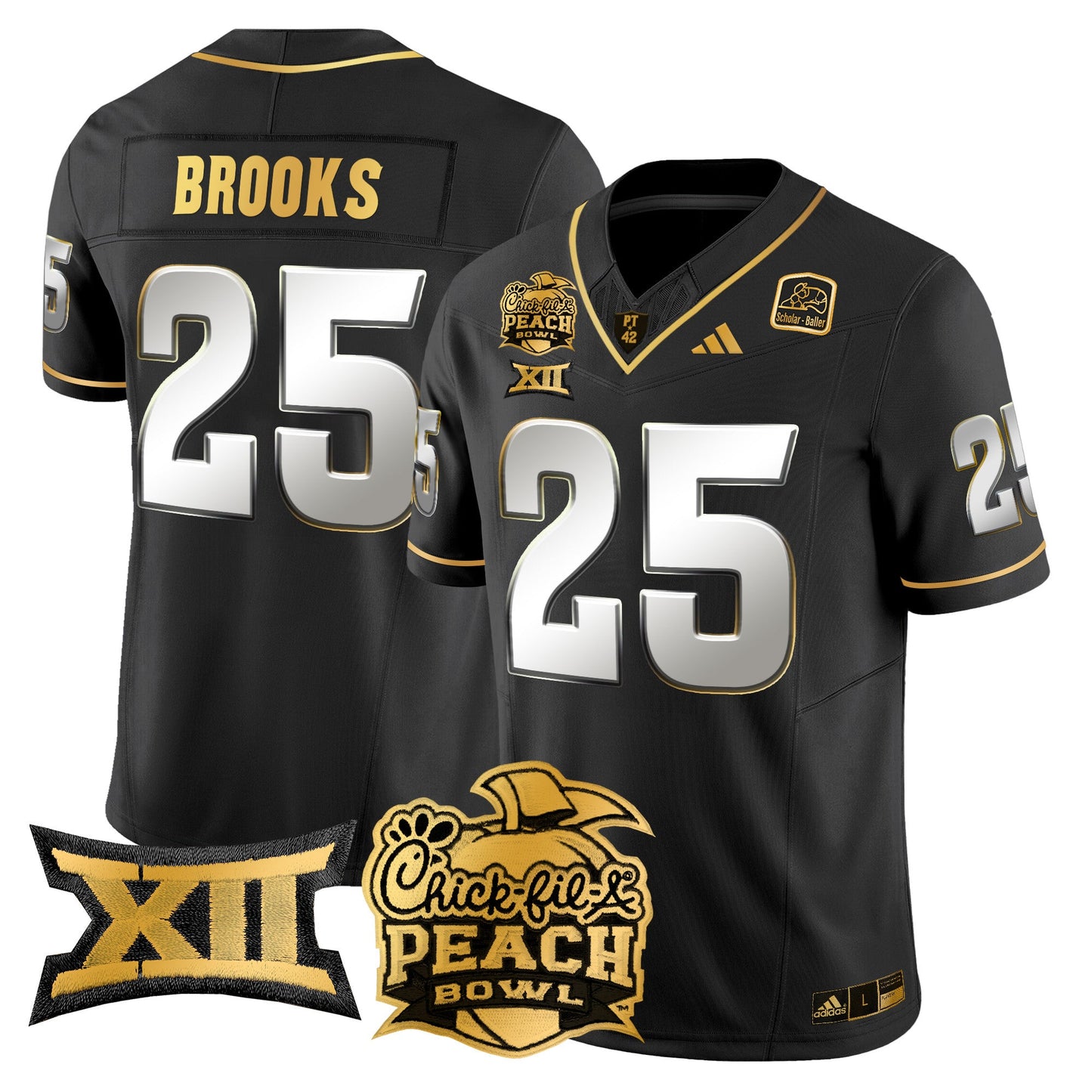 Arizona State Sun Devils 2025 Peach Bowl Gold Vapor Limited Jersey - All Stitched