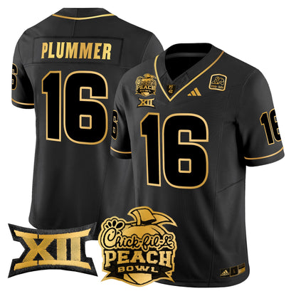 Arizona State Sun Devils 2025 Peach Bowl Gold Vapor Limited Jersey - All Stitched