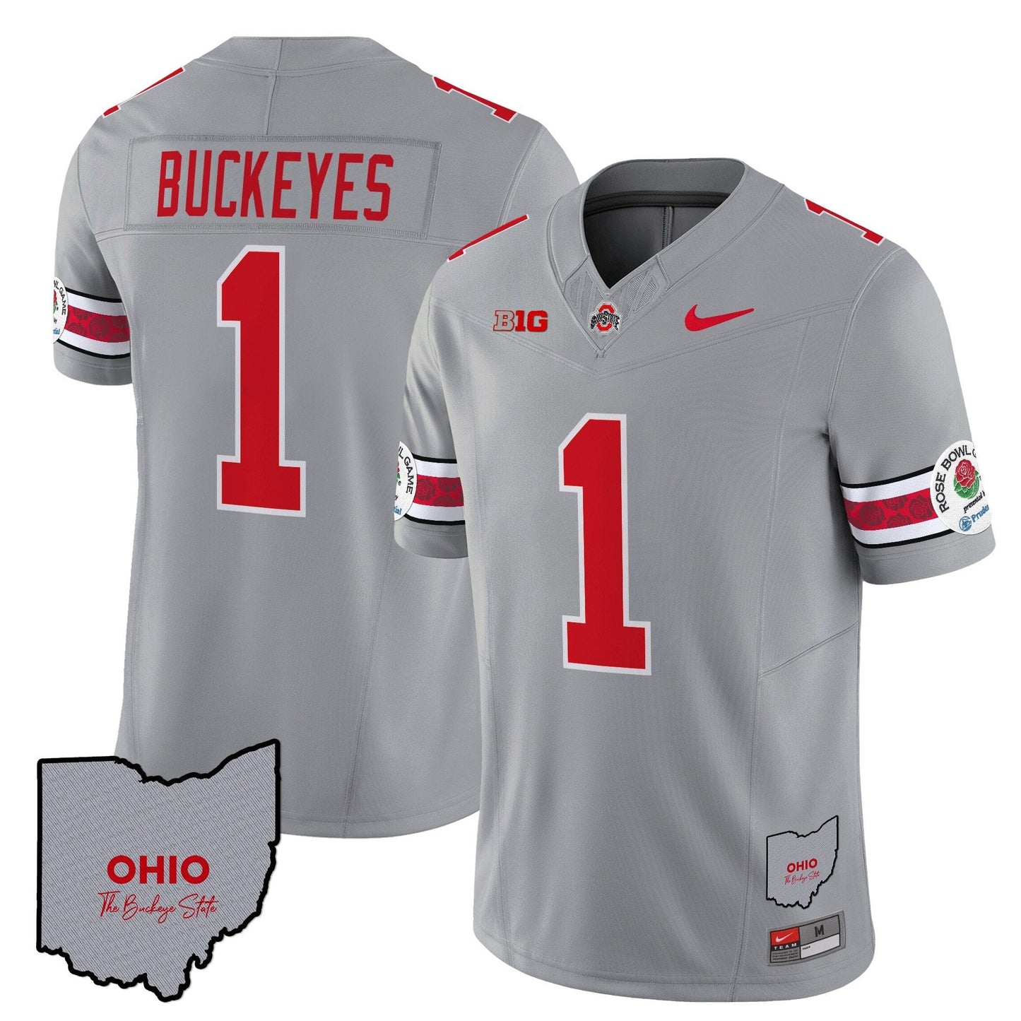 Ohio State Buckeyes Rose Bowl Vapor Limited Jersey V3 - Stitched