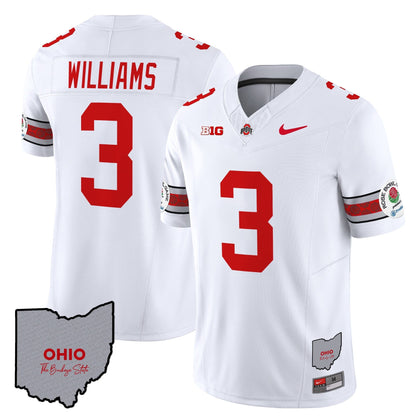 Ohio State Buckeyes Rose Bowl Vapor Limited Jersey V3 - Stitched