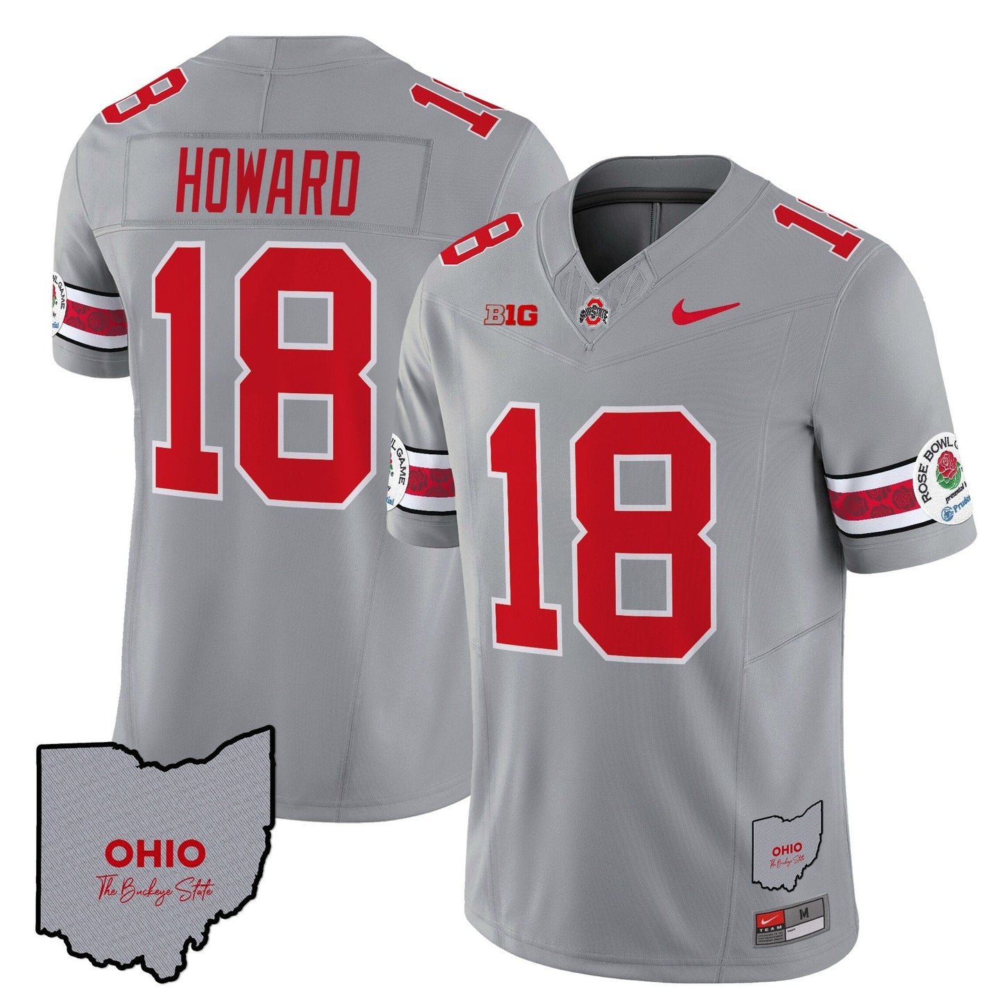 Ohio State Buckeyes Rose Bowl Vapor Limited Jersey V3 - Stitched