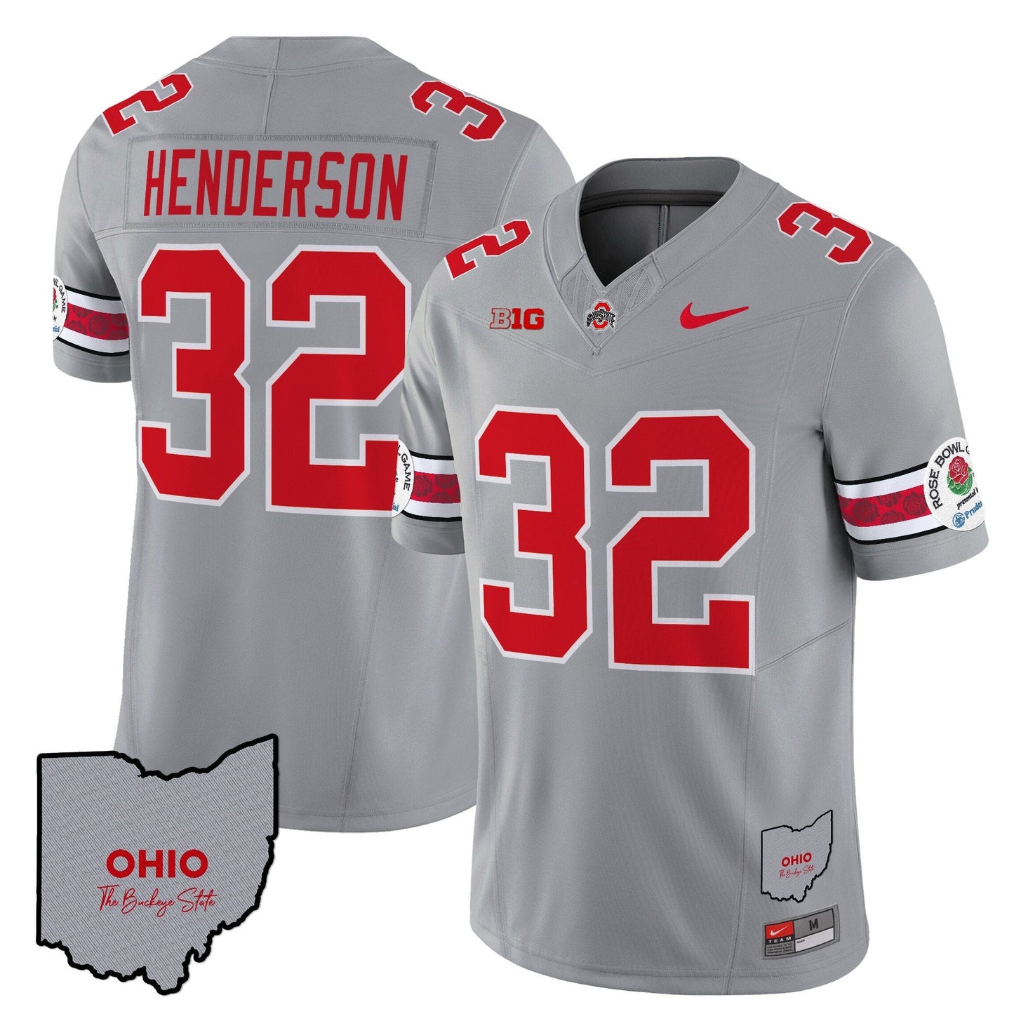 Ohio State Buckeyes Rose Bowl Vapor Limited Jersey V3 - Stitched