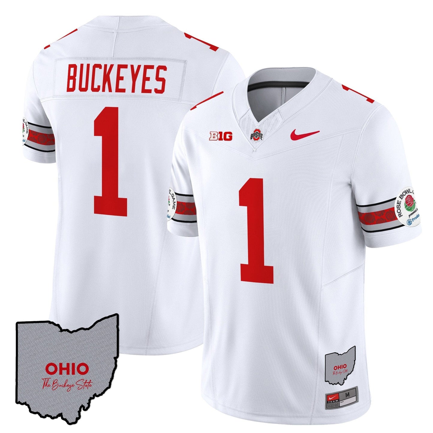 Ohio State Buckeyes Rose Bowl Vapor Limited Jersey V3 - Stitched