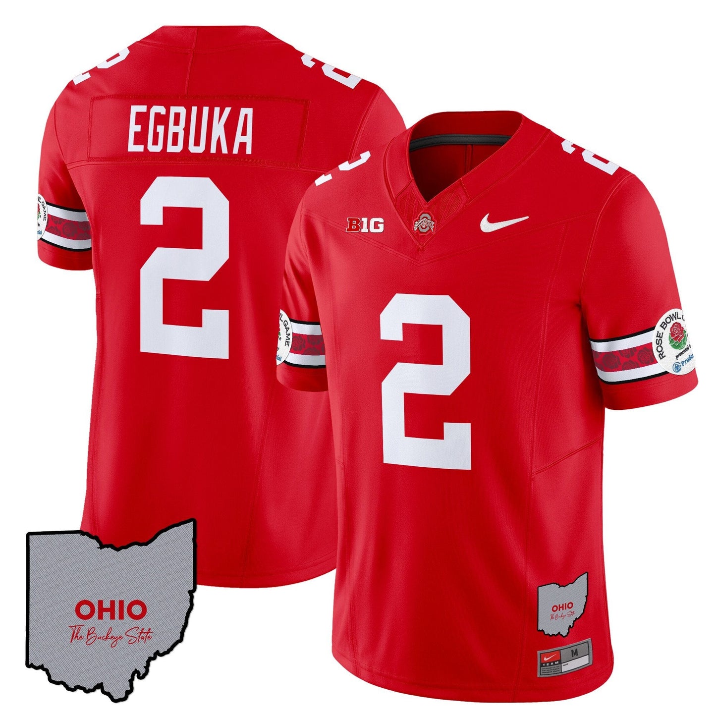 Ohio State Buckeyes Rose Bowl Vapor Limited Jersey V3 - Stitched