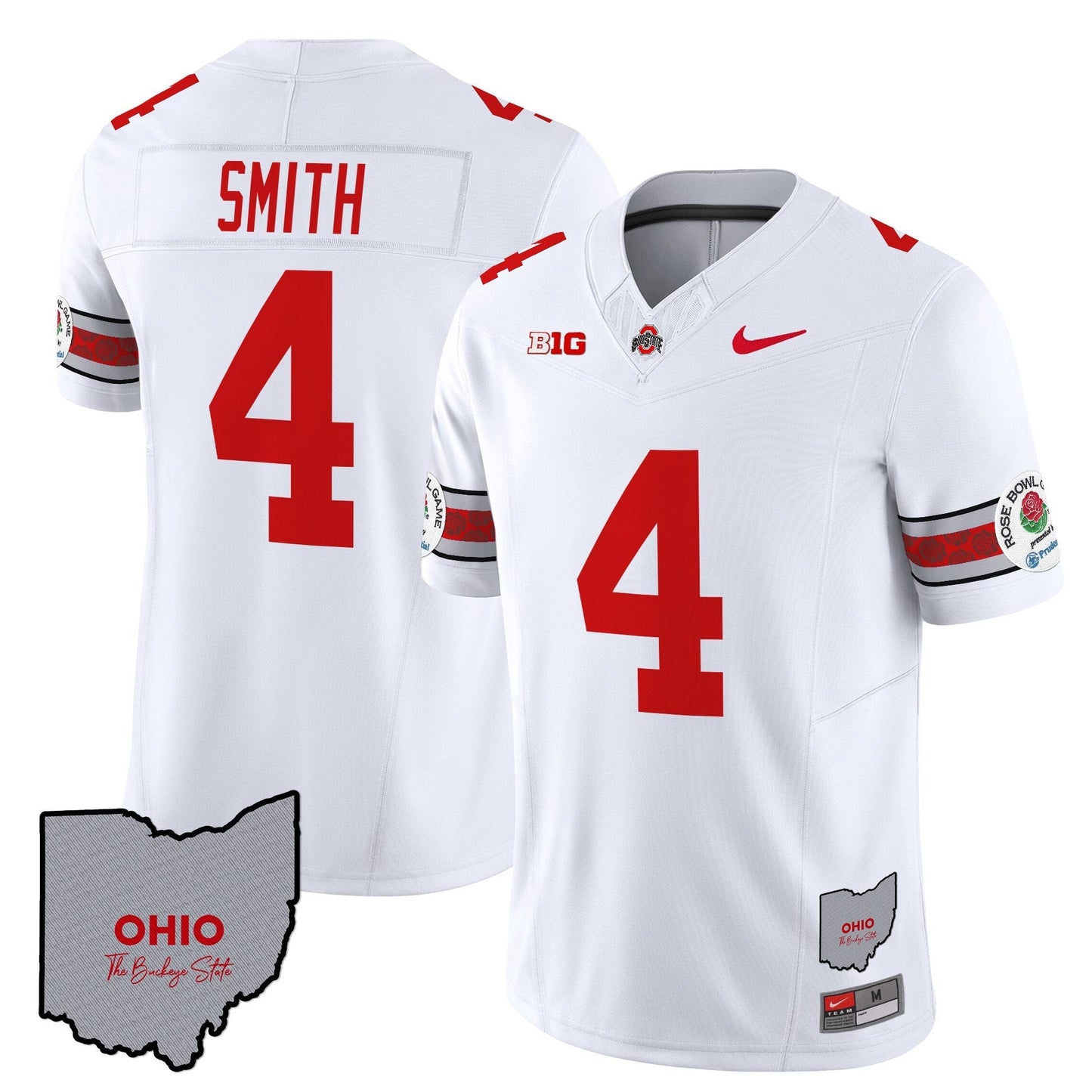 Ohio State Buckeyes Rose Bowl Vapor Limited Jersey V3 - Stitched