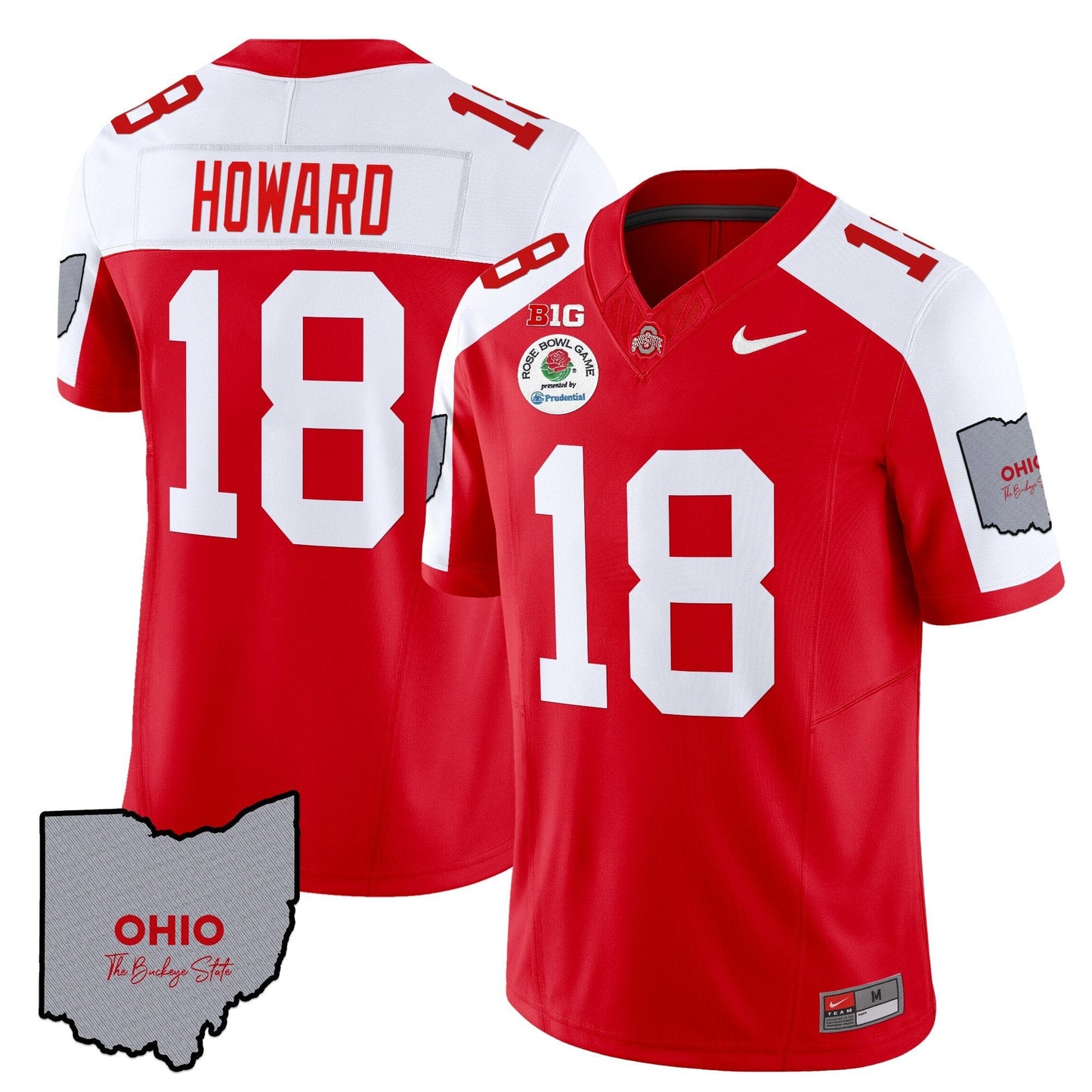 Ohio State Buckeyes Rose Bowl Vapor Limited Jersey V3 - Stitched