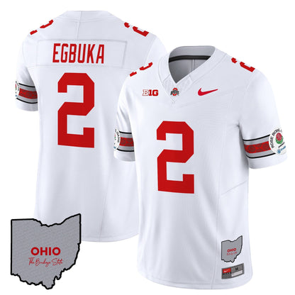 Ohio State Buckeyes Rose Bowl Vapor Limited Jersey V3 - Stitched