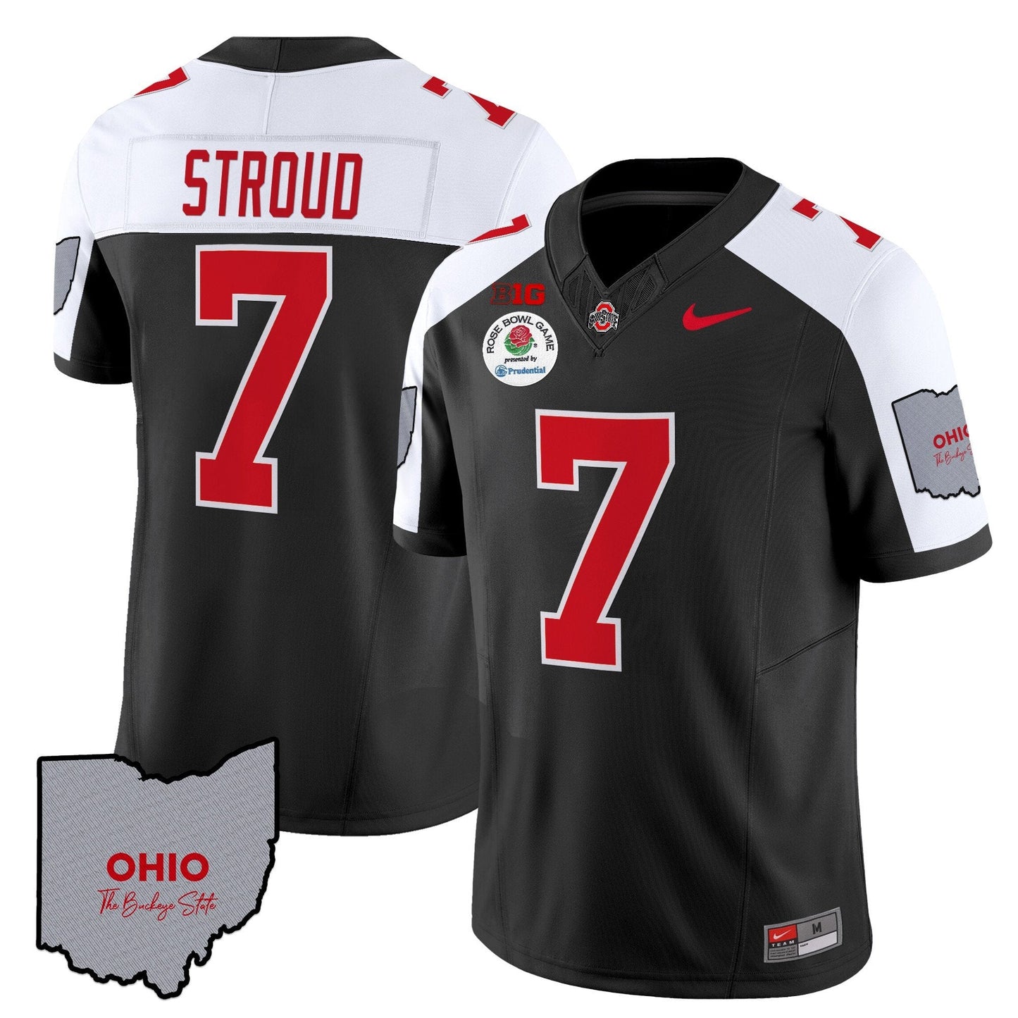 Ohio State Buckeyes Rose Bowl Vapor Limited Jersey V3 - Stitched