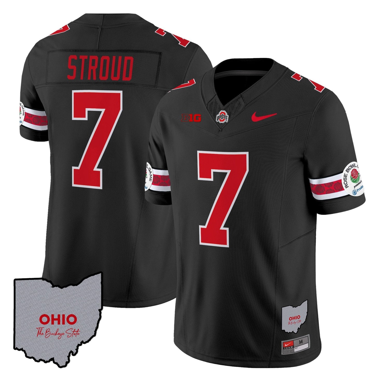 Ohio State Buckeyes Rose Bowl Vapor Limited Jersey V3 - Stitched