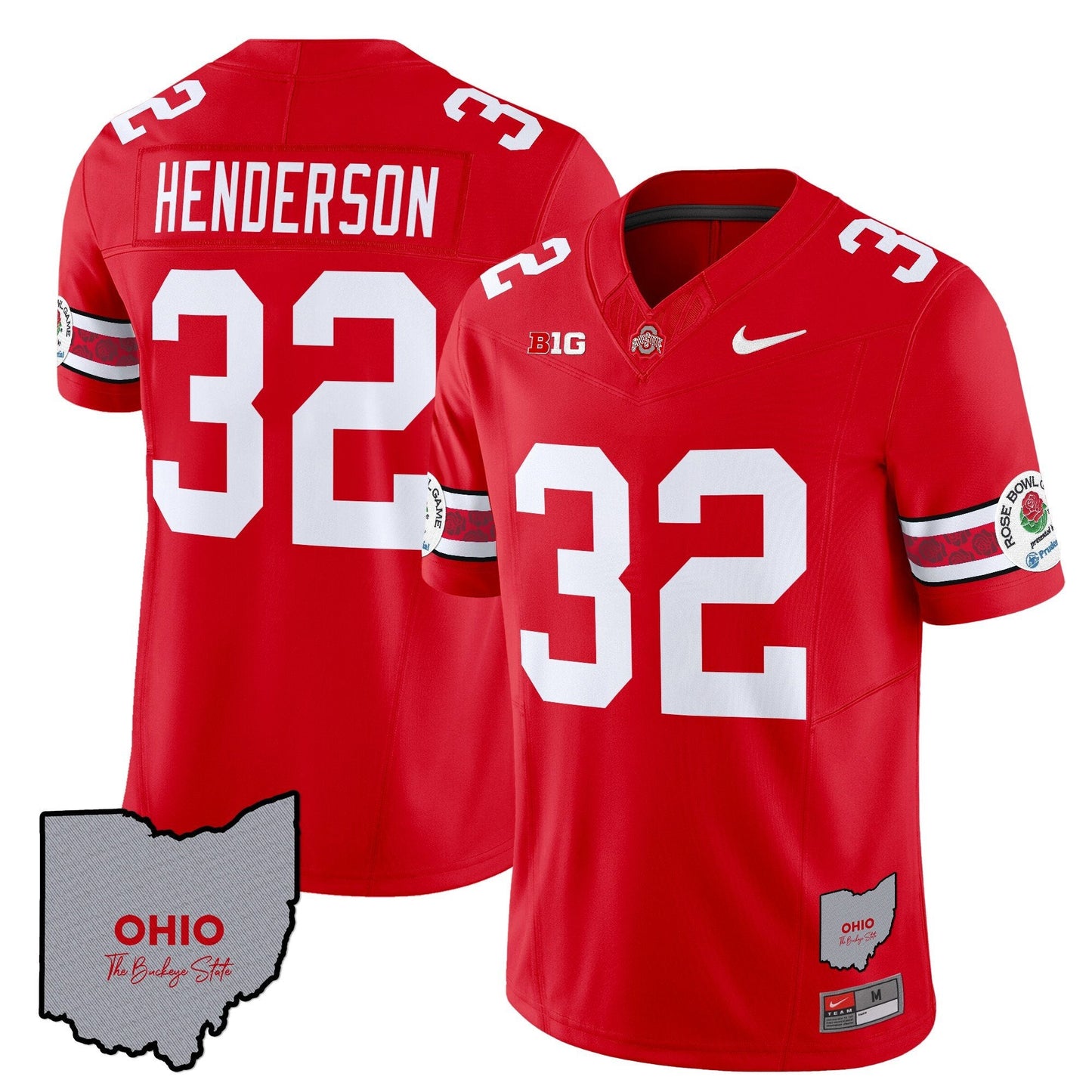 Ohio State Buckeyes Rose Bowl Vapor Limited Jersey V3 - Stitched