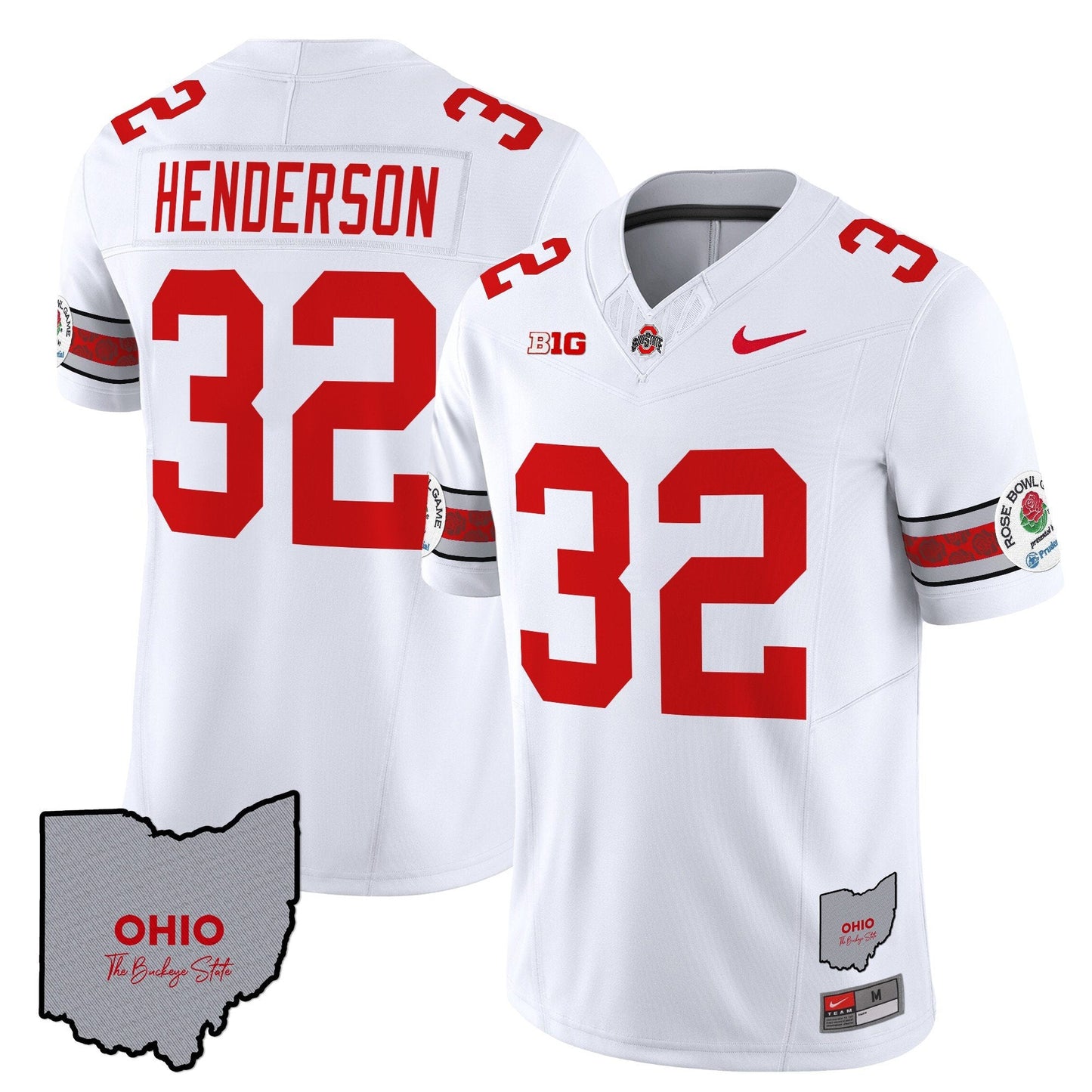 Ohio State Buckeyes Rose Bowl Vapor Limited Jersey V3 - Stitched