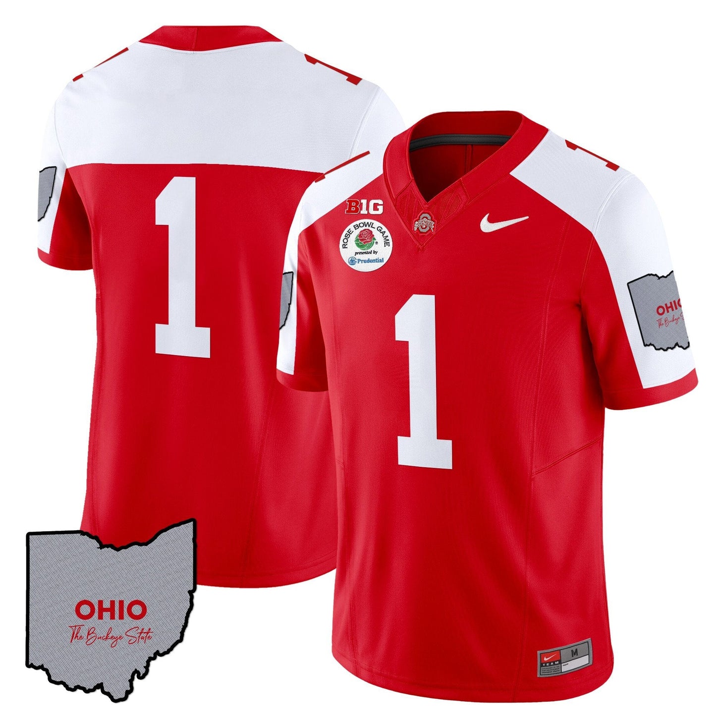 Ohio State Buckeyes Rose Bowl Vapor Limited Jersey V3 - Stitched