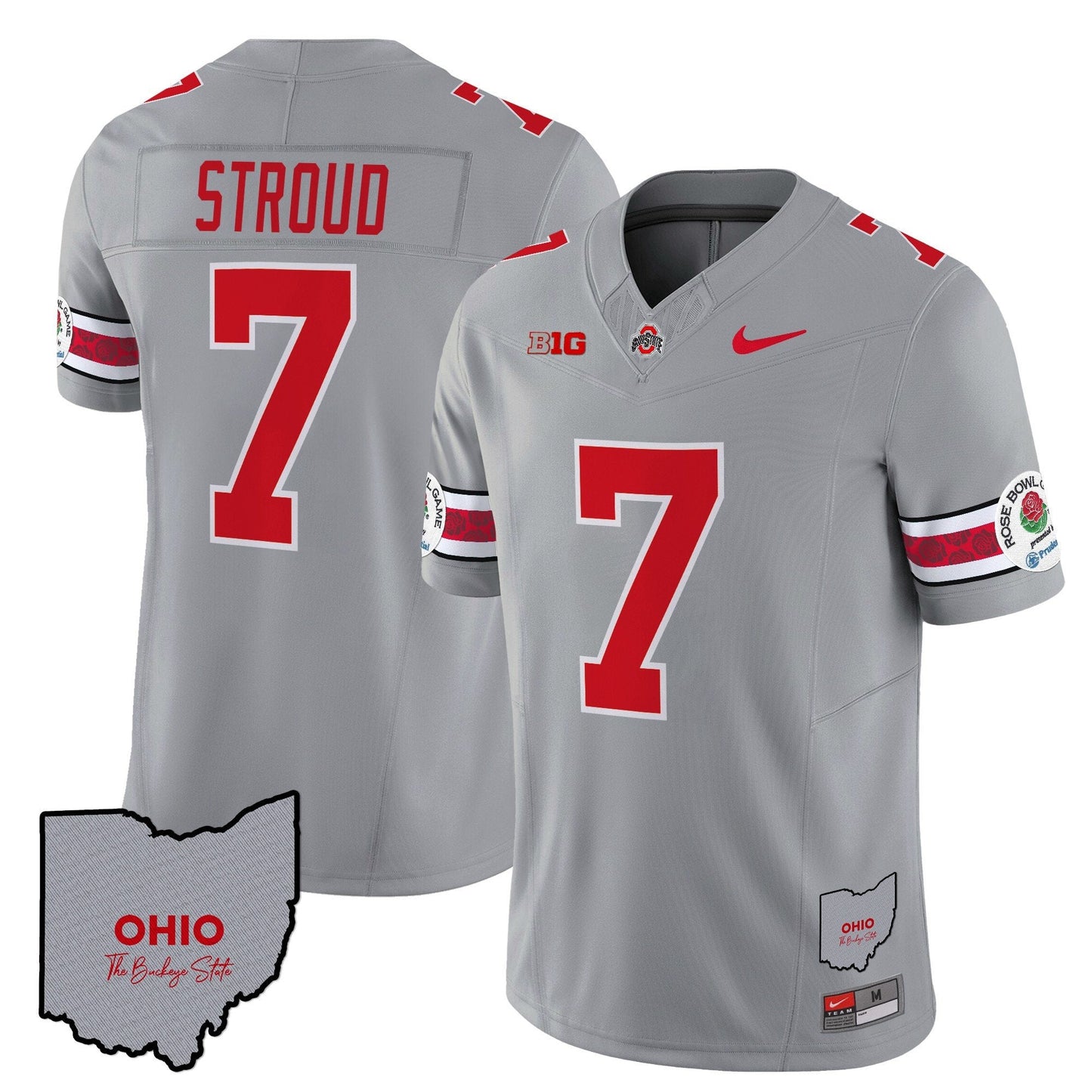 Ohio State Buckeyes Rose Bowl Vapor Limited Jersey V3 - Stitched