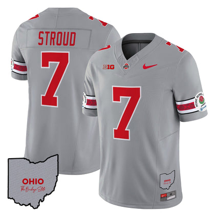 Ohio State Buckeyes Rose Bowl Vapor Limited Jersey V3 - Stitched