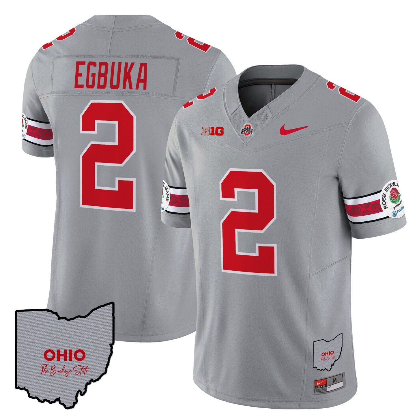 Ohio State Buckeyes Rose Bowl Vapor Limited Jersey V3 - Stitched