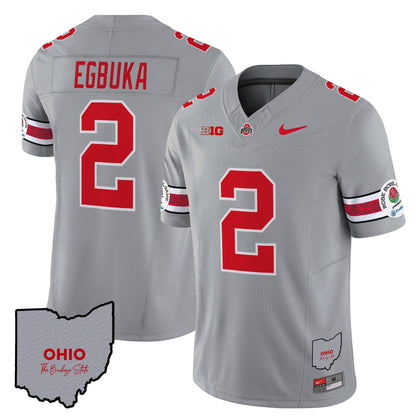 Ohio State Buckeyes Rose Bowl Vapor Limited Jersey V3 - Stitched