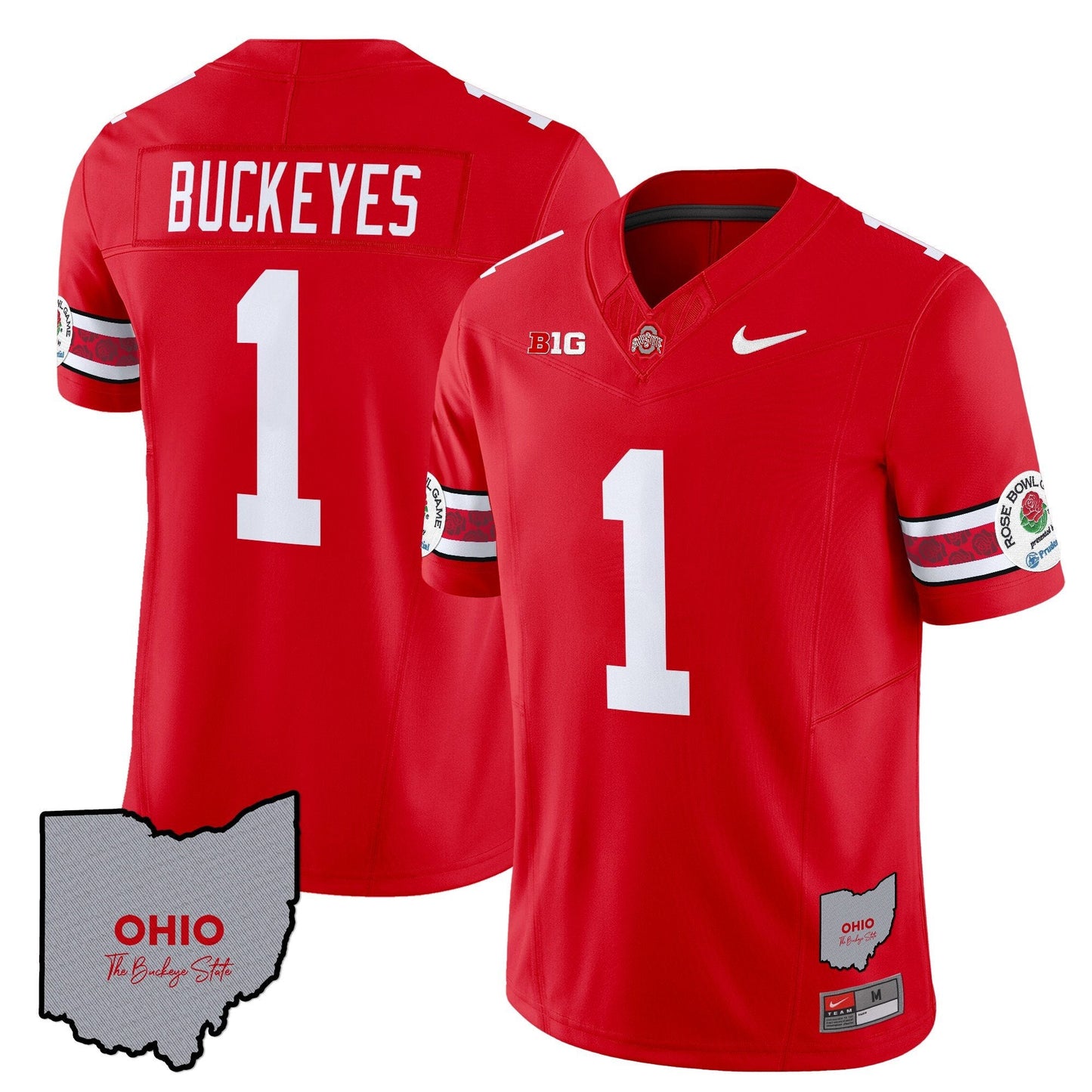 Ohio State Buckeyes Rose Bowl Vapor Limited Jersey V3 - Stitched
