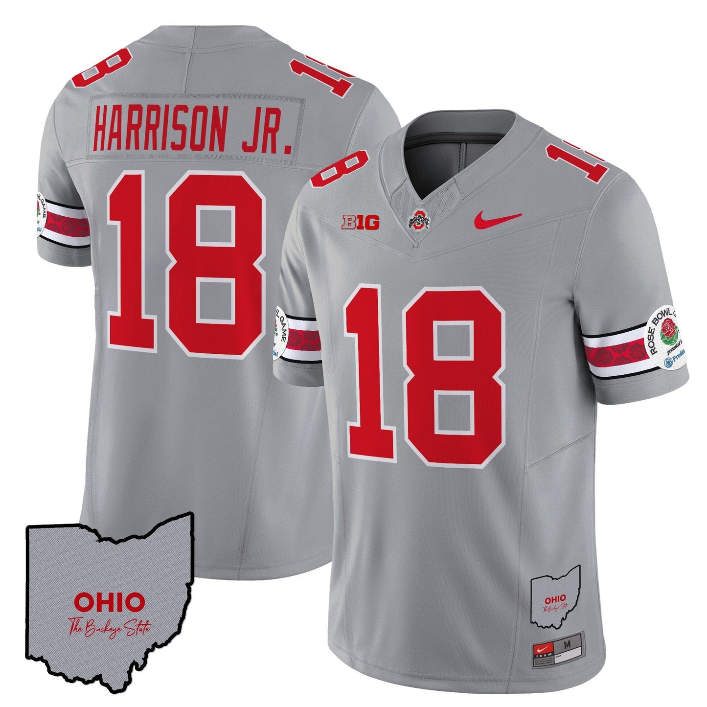 Ohio State Buckeyes Rose Bowl Vapor Limited Jersey V3 - Stitched