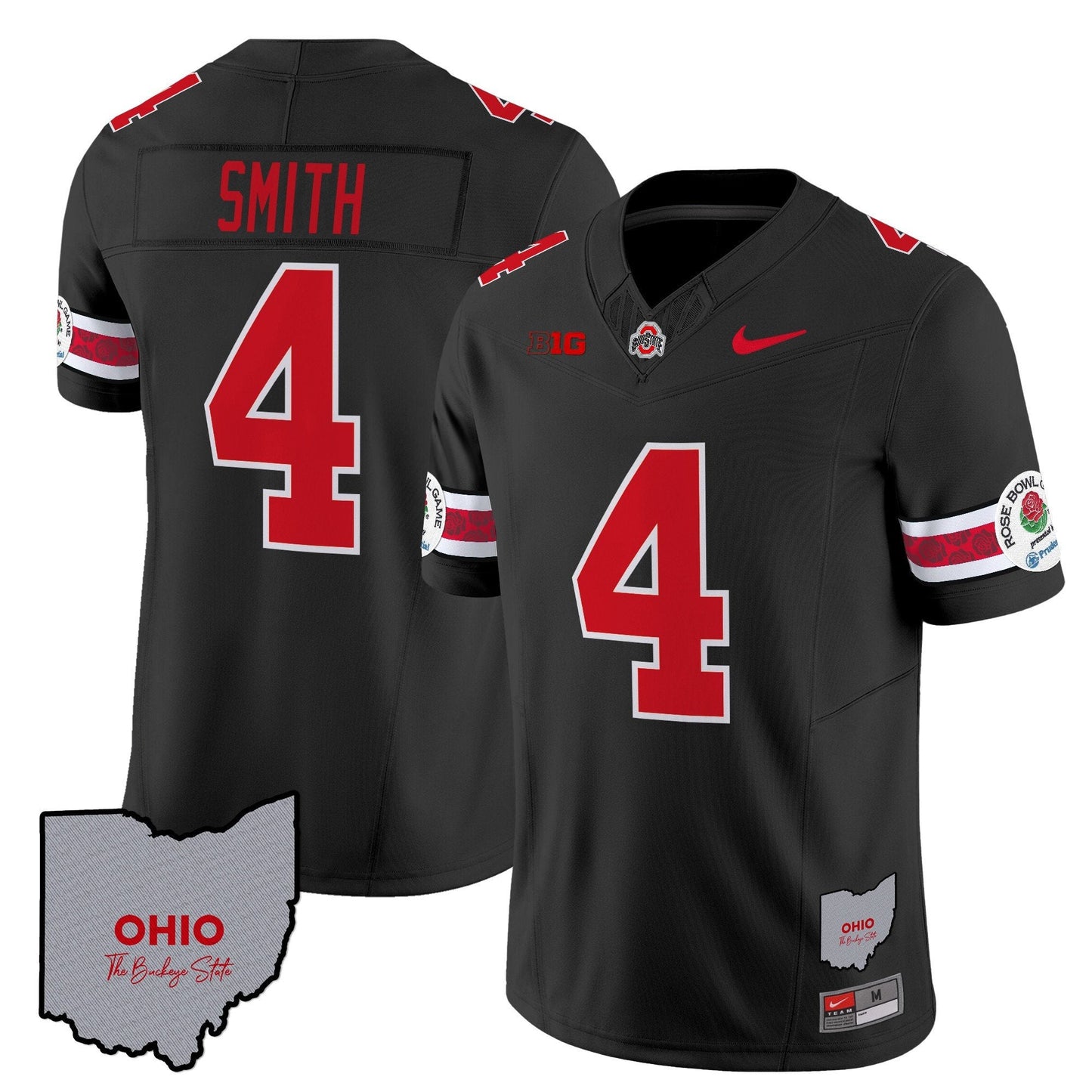 Ohio State Buckeyes Rose Bowl Vapor Limited Jersey V3 - Stitched