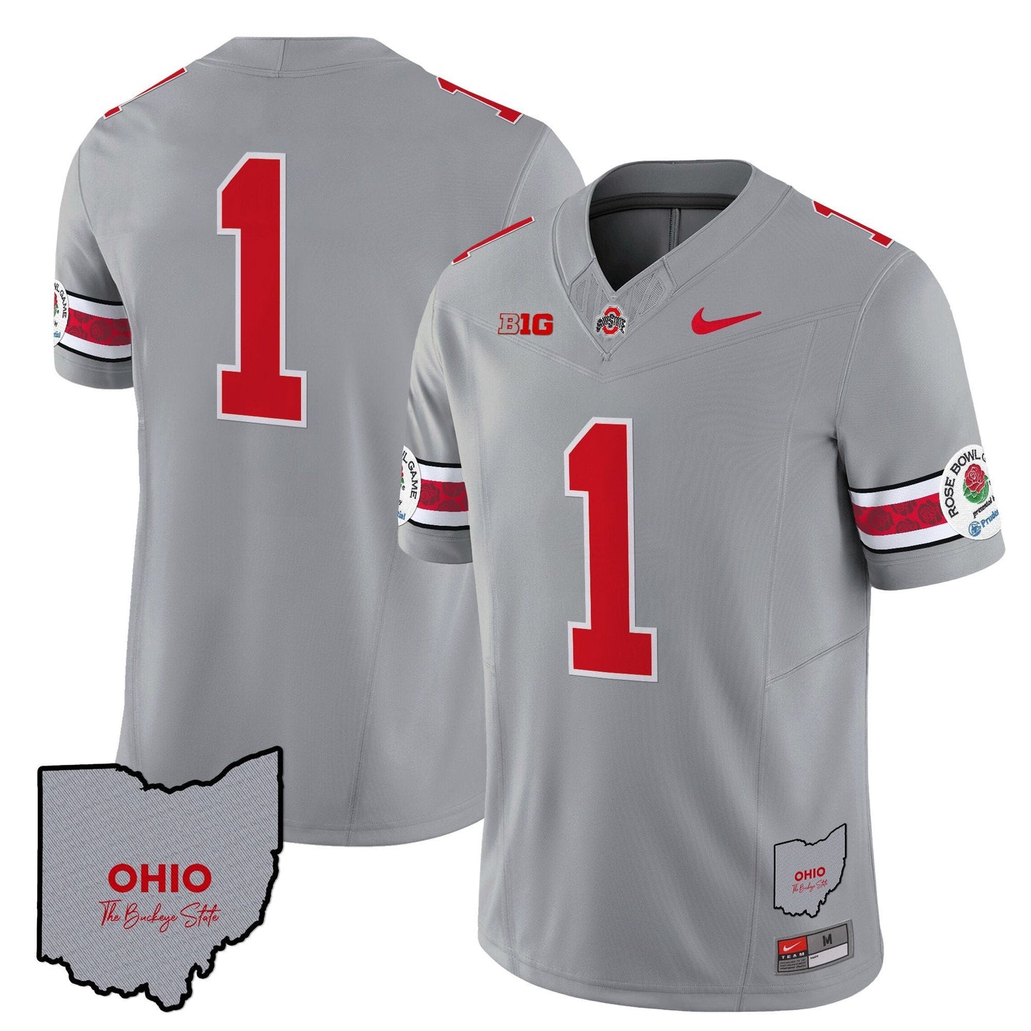 Ohio State Buckeyes Rose Bowl Vapor Limited Jersey V3 - Stitched
