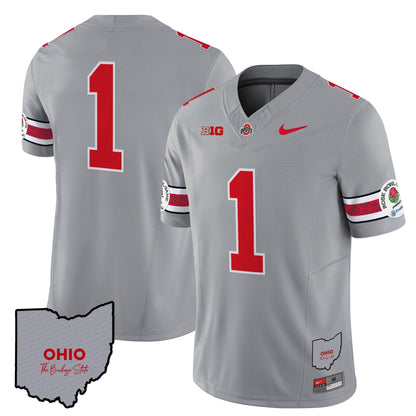 Ohio State Buckeyes Rose Bowl Vapor Limited Jersey V3 - Stitched