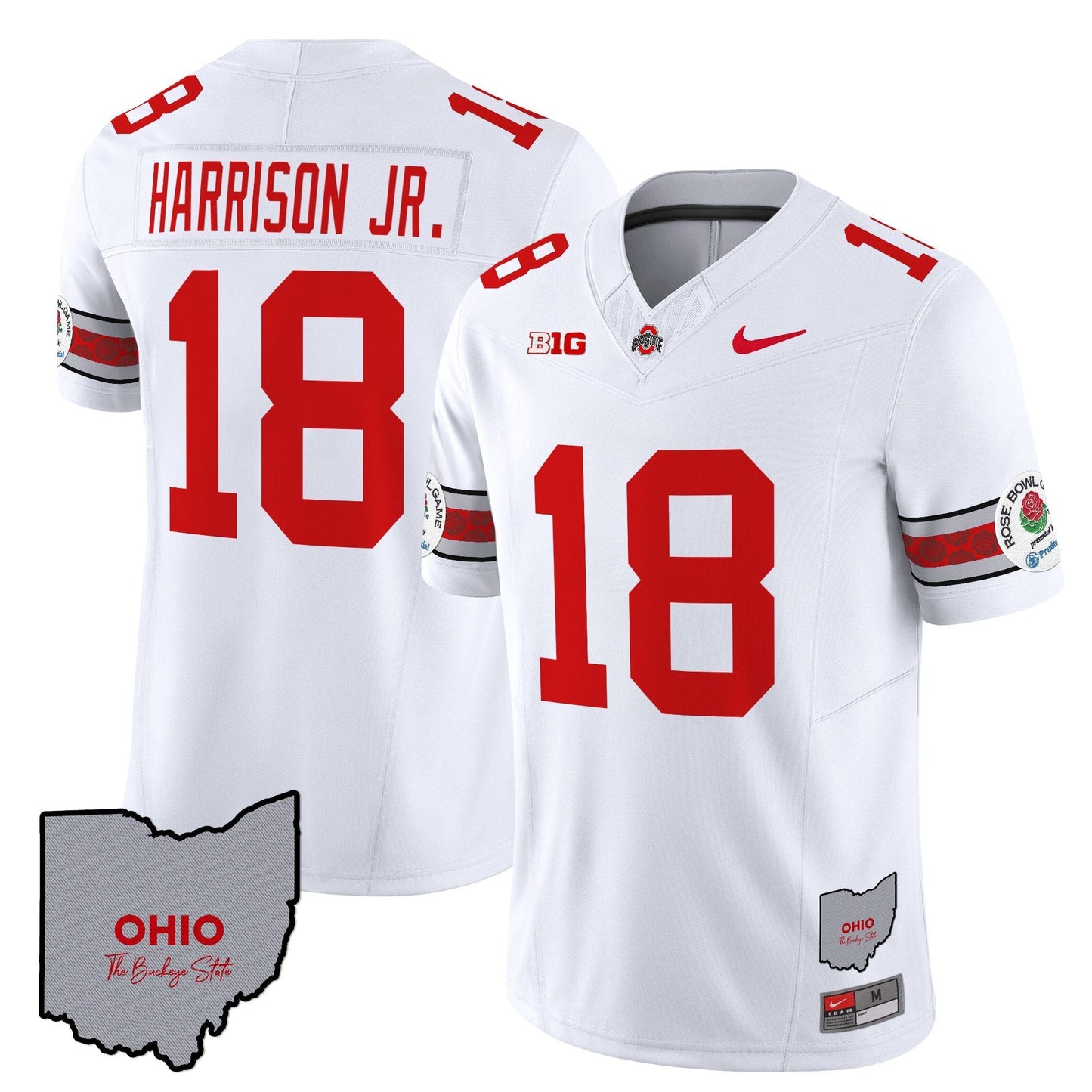 Ohio State Buckeyes Rose Bowl Vapor Limited Jersey V3 - Stitched