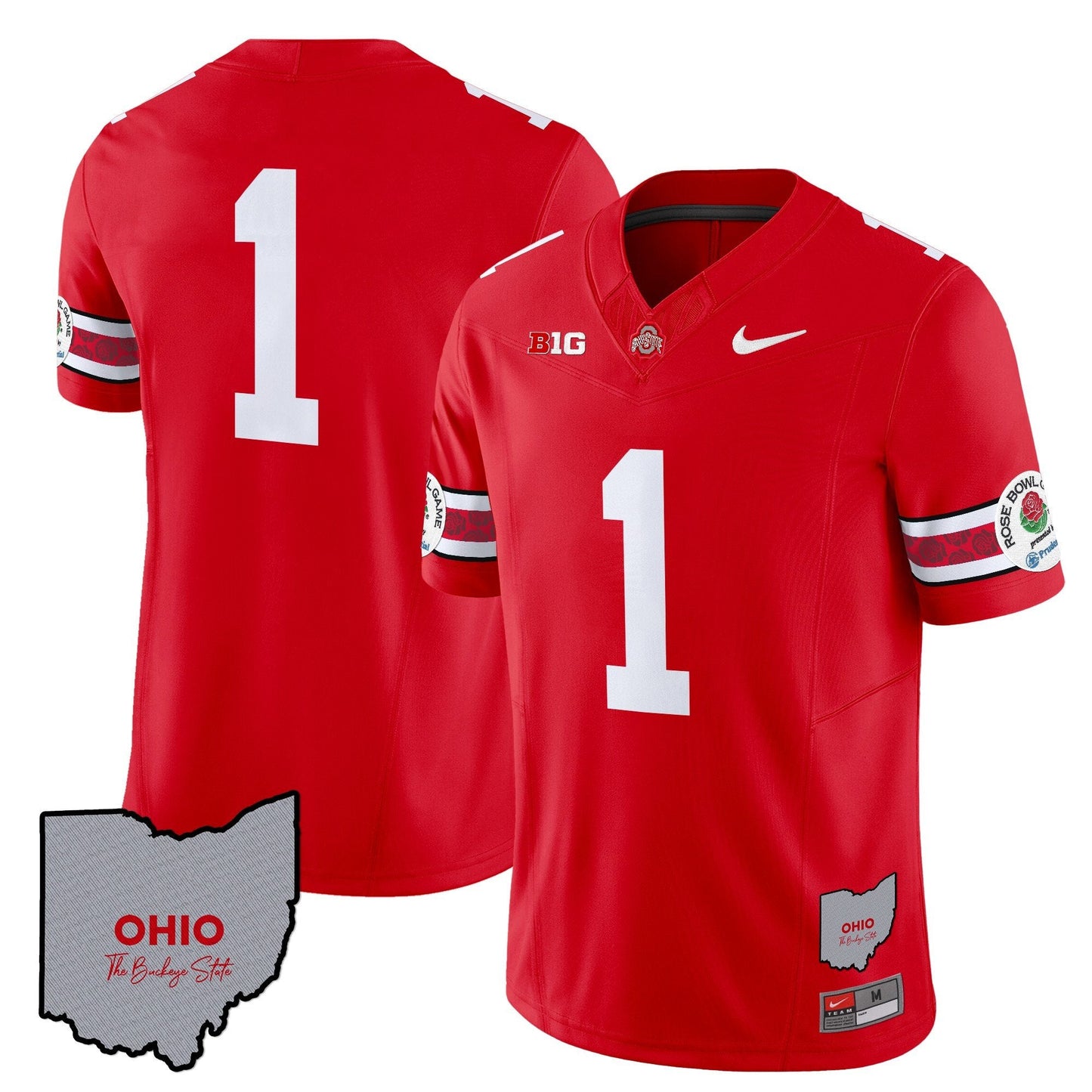 Ohio State Buckeyes Rose Bowl Vapor Limited Jersey V3 - Stitched